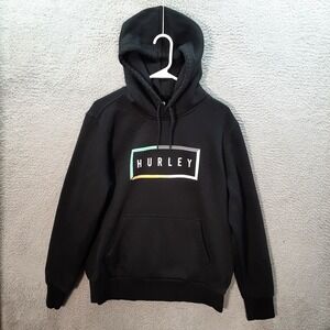Hurley Sweatshirt Adult Medium Black Hoodie Skater Surfer BMX Grunge Sweater